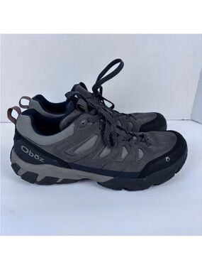 Oboz Sawtooth X Low Men  B-Dry Waterproof Leather Hiking Shoes Brown Size 9.5